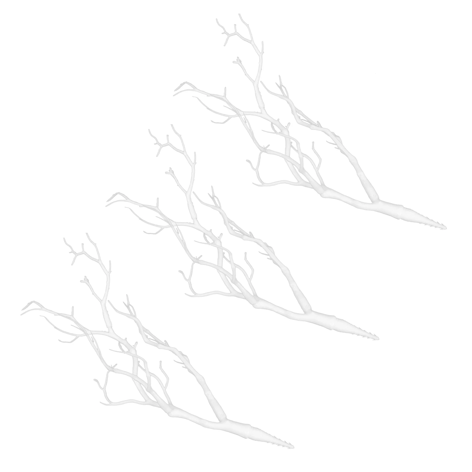 

3pcs Simulation Coral Branches Durable Plastic DIY Antler Headdress Accessories Home Decor Artificial Plant Landscaping Wedding