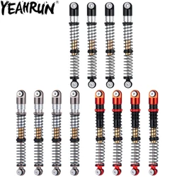 YEAHRUN 4PCS 53mm Shock Absorber Aluminum Threaded Tele Damper Upgrades for 1/24 RC Car Axial SCX24 JLU Gladiator Micro Crawler