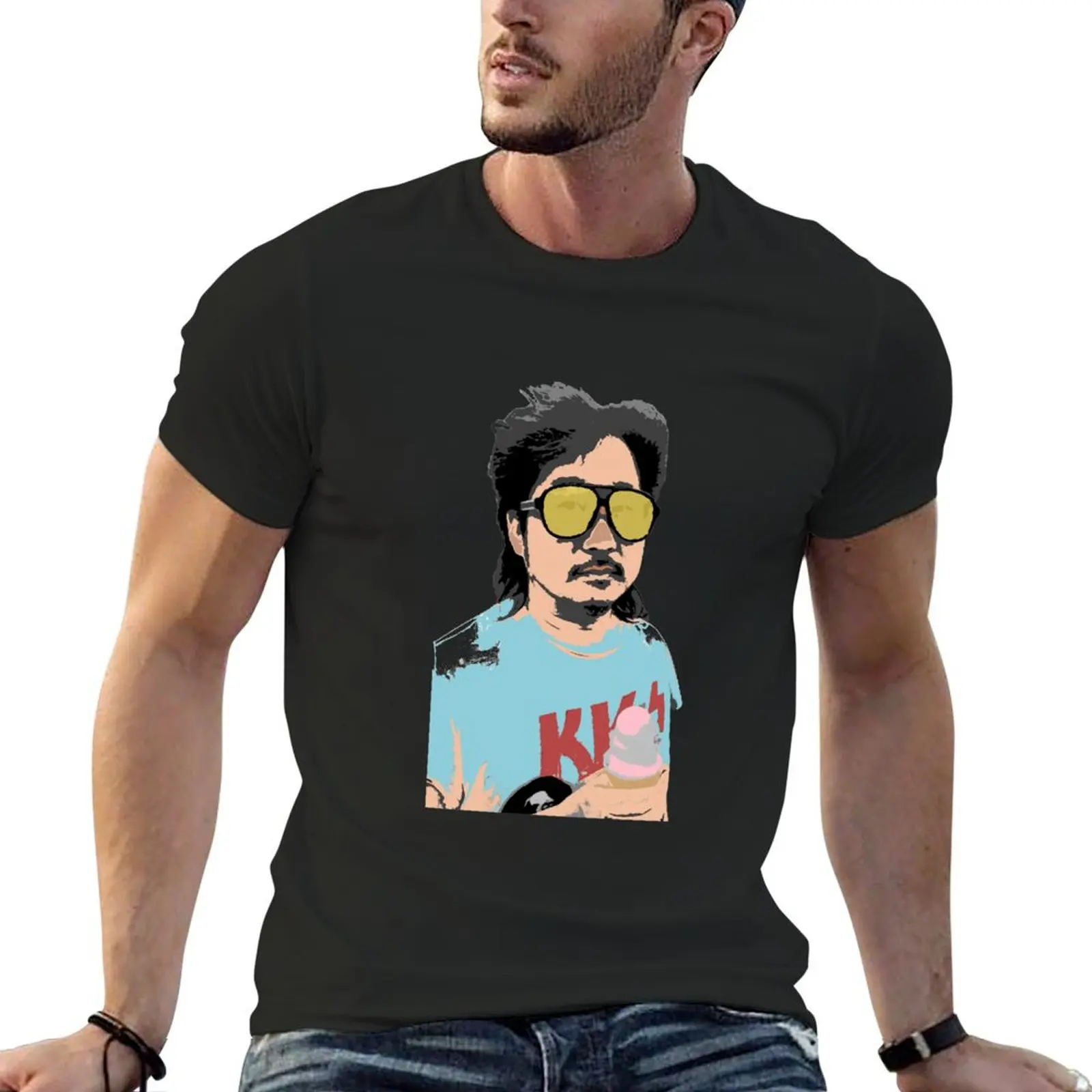 Animated Bobby Lee Art T-Shirt hippie clothes plus size clothes men t shirts high quality