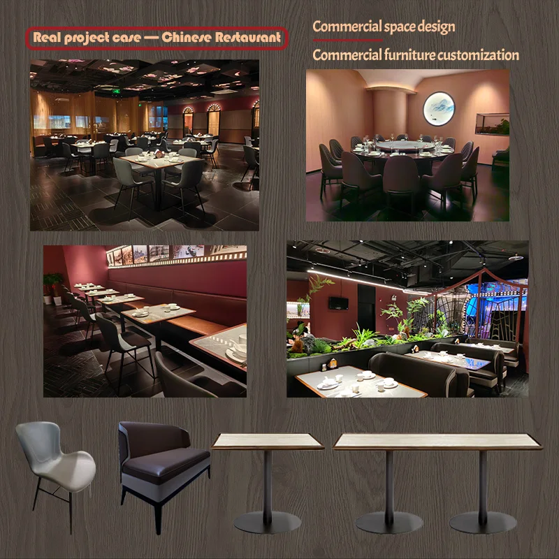 custom.High Quality Four-Person Table and Chair Set Restaurants Malls Hotels Dining Areas Home Bars