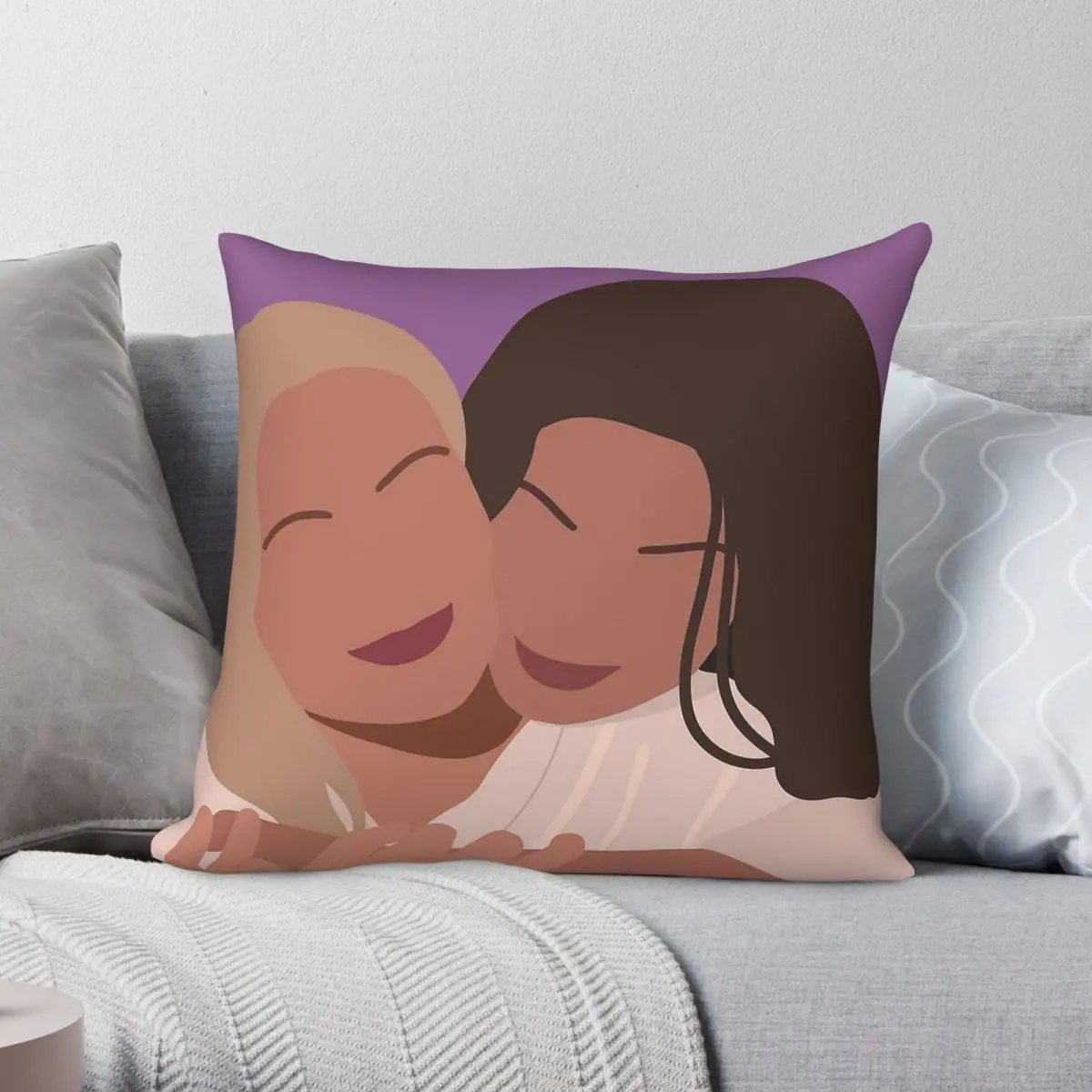 Swarla Together Coronation Street Pillowcase Polyester Linen Velvet Pattern Decor Pillow Case Bed Cushion Cover Wholesale 45x45