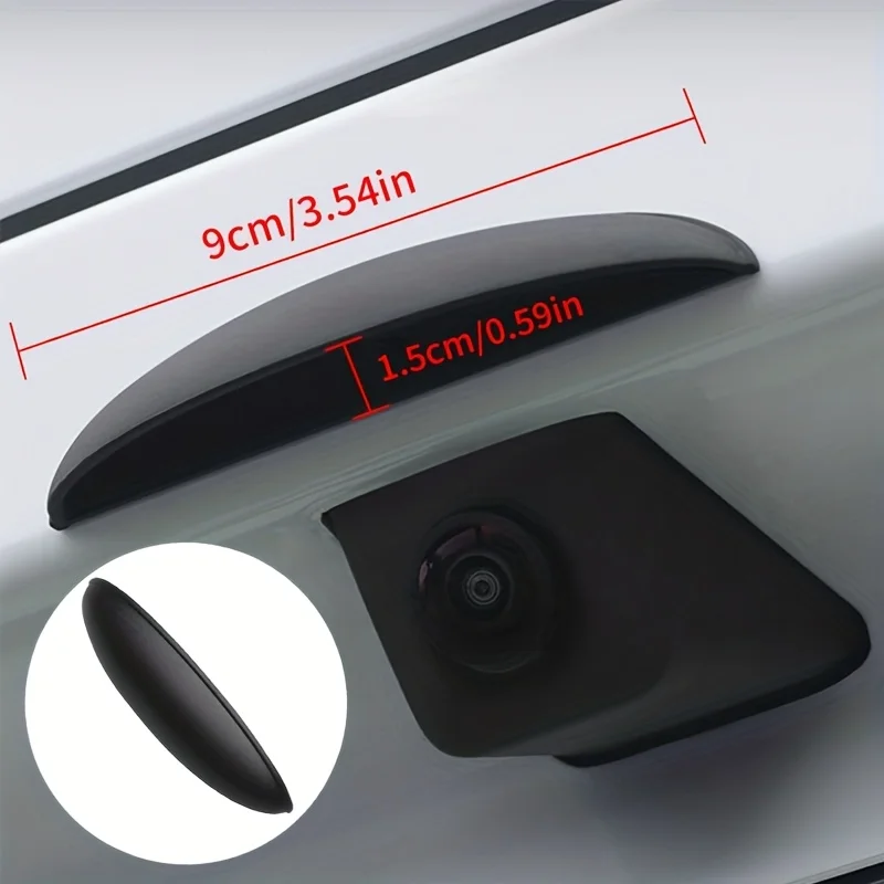 سيارة عكس الكاميرا سيليكون المطر الظل غطاء السيارات كاميرا خلفية المطر درع غطاء سيارة كاميرا الرؤية الخلفية المطر الثقيلة ABS درع