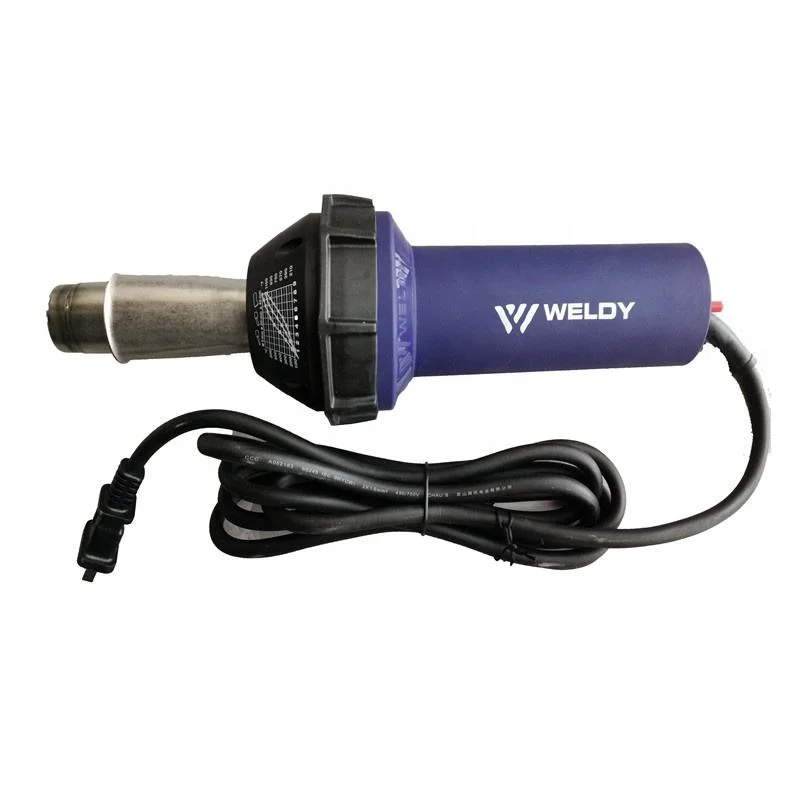 

Weldy Professional 1600W Handheld Heat Gun Hot Air Blast Torch for PVC TPO Membranes Welding Plastic Overlap Welder Tool