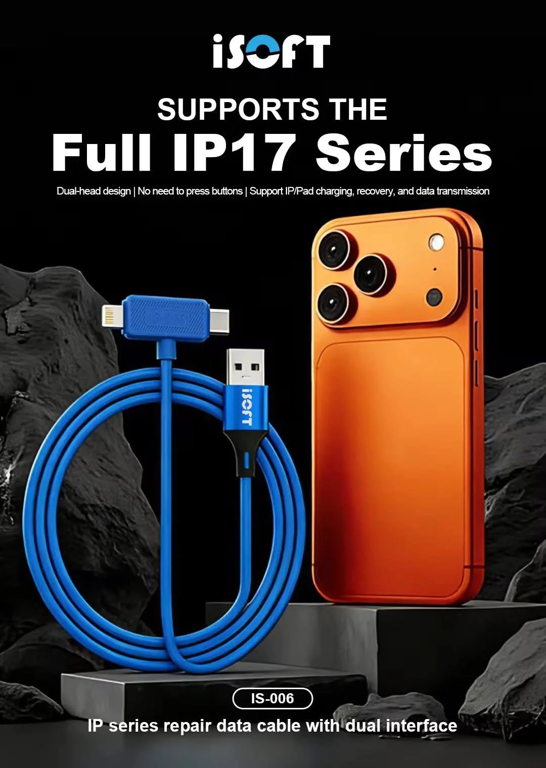 ISoft IP/iPad Flash Memory Cable/Mobile Phone and Tablet Repair Tools/Repair Data Cable IP6-17