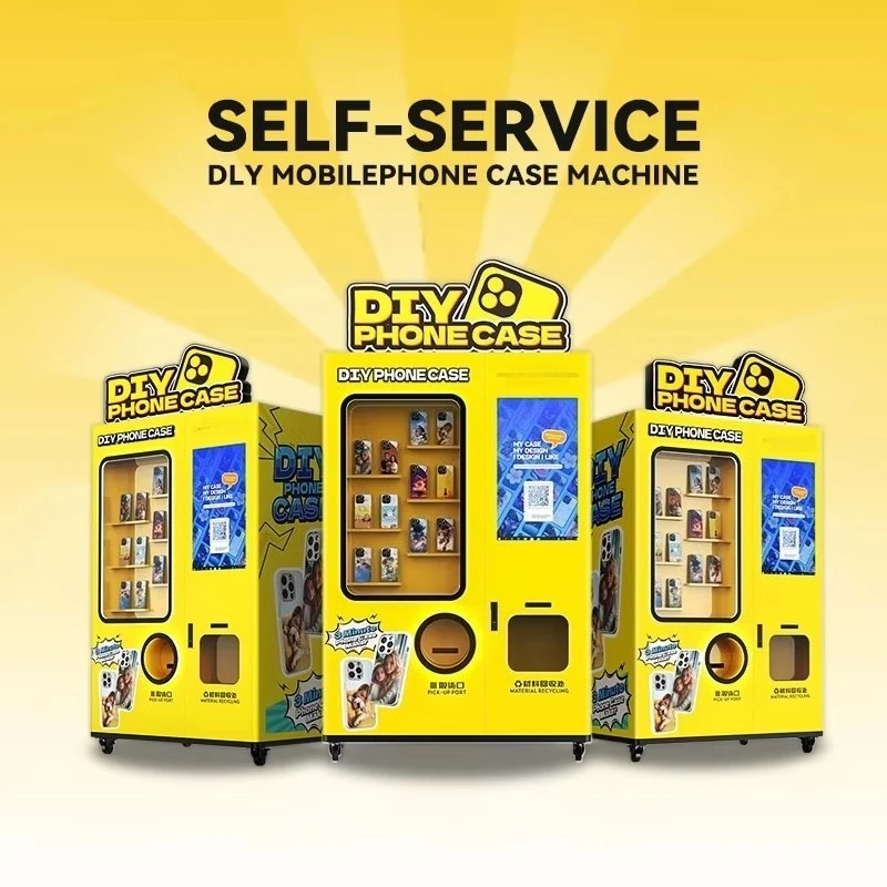Nova venda quente automática impressora de caso do telefone móvel equipamentos de venda automática diy personalizado caso do telefone móvel máquina de venda automática