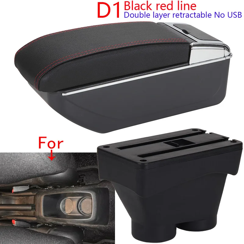 Voor Peugeot 208 Armsteun Doos 2012-2018 Auto Opbergdoos Armsteun Auto Accessoires Retrofit Onderdelen Interieur Detail Grote Ruimte asbak