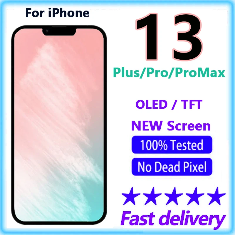 OLED TFT For iPhone 13 Pro Max LCD Display Touch Screen For 13