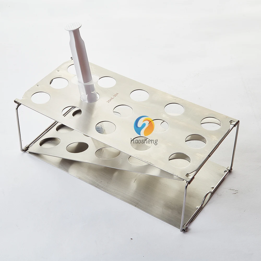 10ml 20ml 50ml 스테인리스 스틸 접이식 주사기 홀더