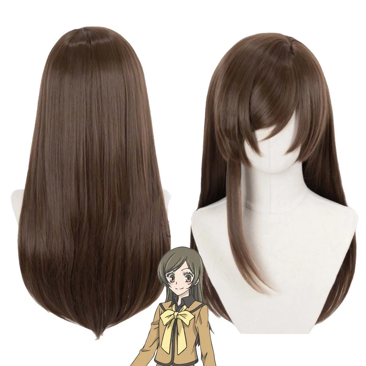 

Anime Kamisama Kiss Nanami Momozono Cosplay Long Brown Heat Resistant Synthetic Hair Wig