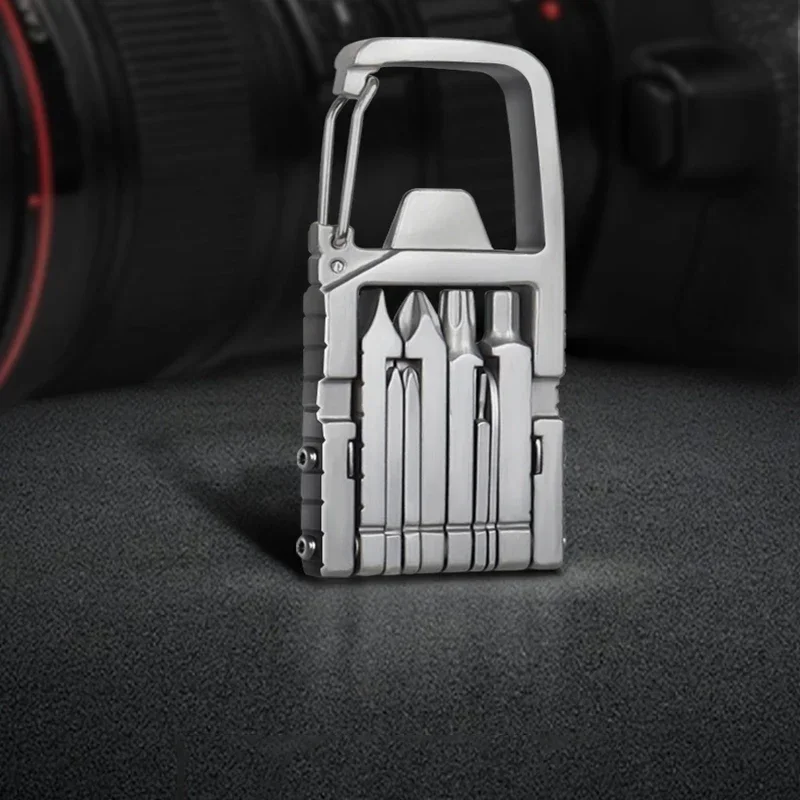 NEW Beer Bottle Opener Hanging Buckle Camera Tool Folding Hexagonal Straight Cross Screw Unboxing Cutting Tools