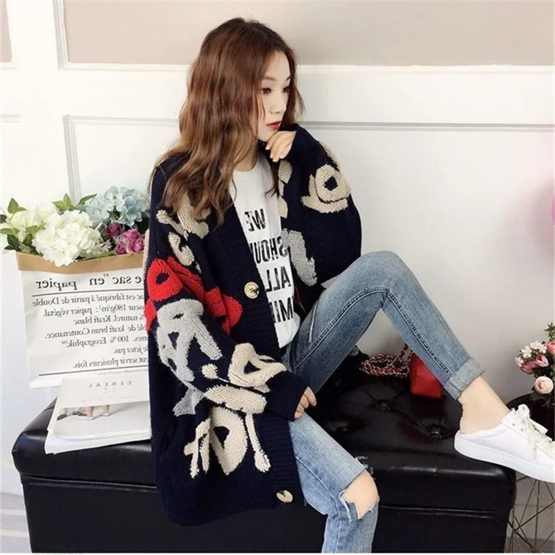 Thiened Winter Women's Knitted Sweater Overhead Sle Long Sve round Ne Regular Length Guangdong Dongguan Daliang