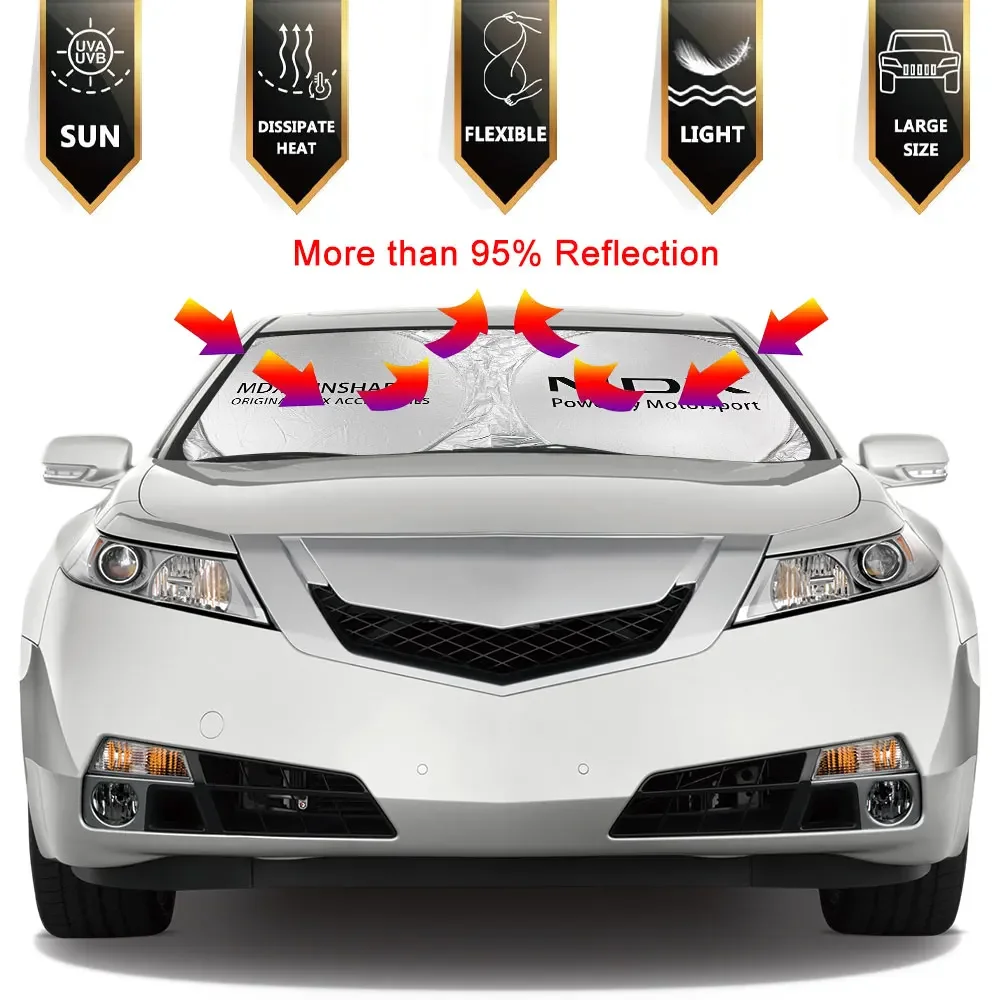 Car Windshield Sunshade Cover Front Windscreen Anti UV Parasol Accessories For Acura RDX MDX YD2 YD3 TLX VTEC Aspec ILX Saloon