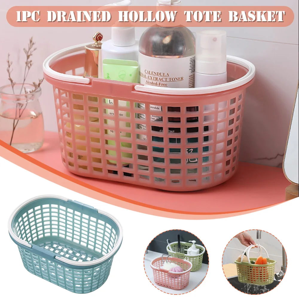 

Portable Shower Storage Baskets Caddy with Handles Toiletry Organizer Bin for Home Bathroom Accessories for College Dorm Pantry