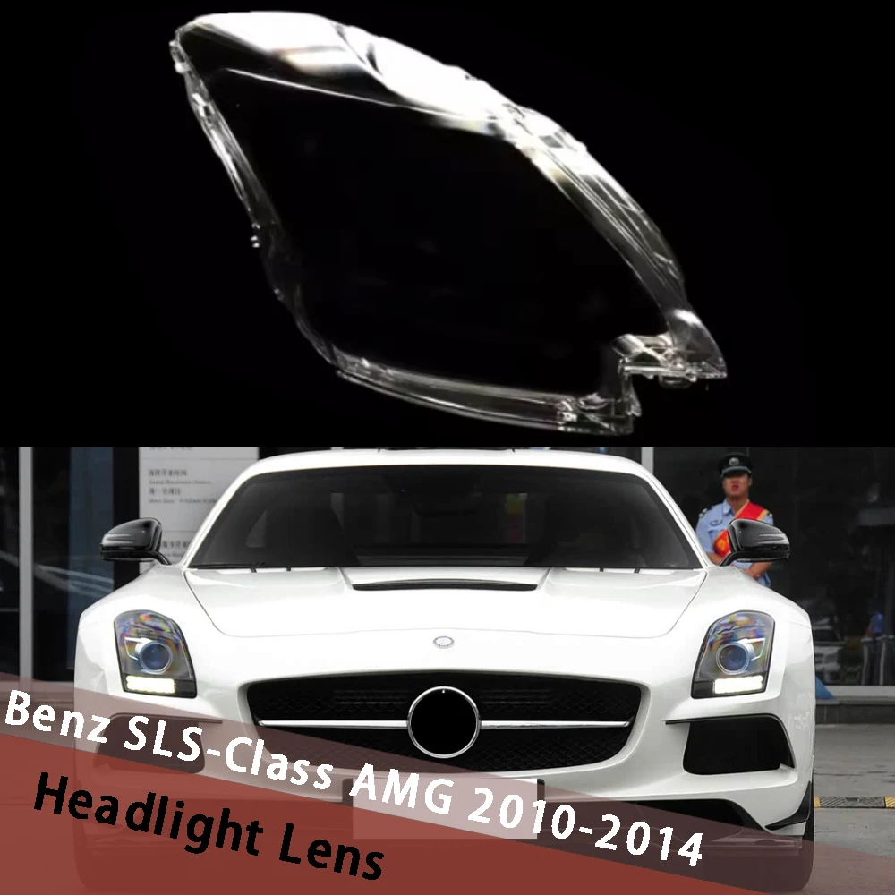 

For Mercedes-Benz SLS-Class AMG 2010-2014 Headlight Shell Cover Headlamp Lens Cover Replacement Lampshade Lampcover Shell Mask