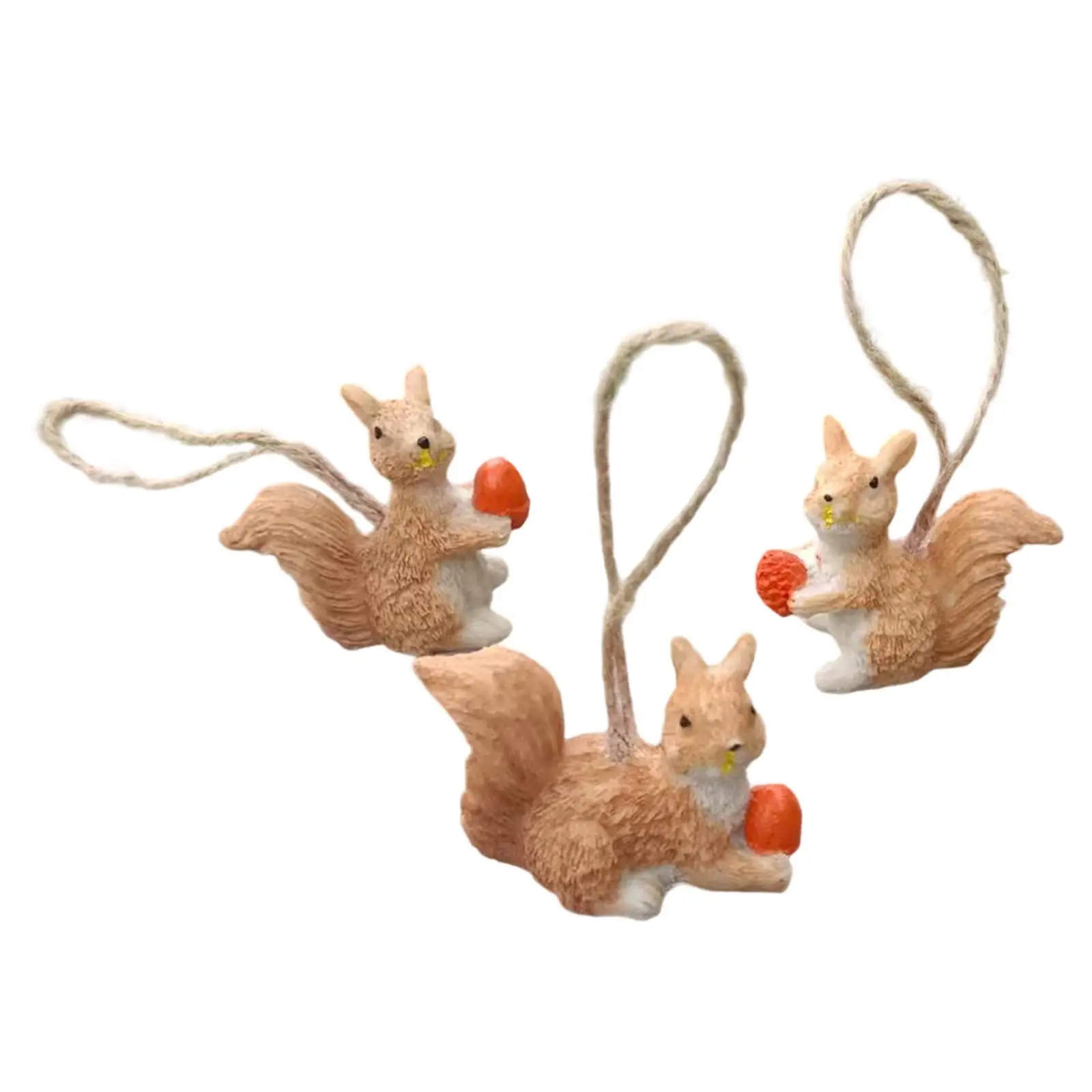 

3x подвесные фигурки белки, водонепроницаемые поделки, обниматели деревьев, уличные украшения, статуи для двора, газона, забора, дома, двора