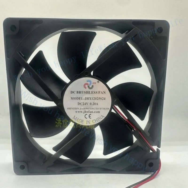 

Вентилятор охлаждения V+ FOR jhxfan Fan JHX12025S24 DC24V 0.20A 120*25MM, 2-проводной
