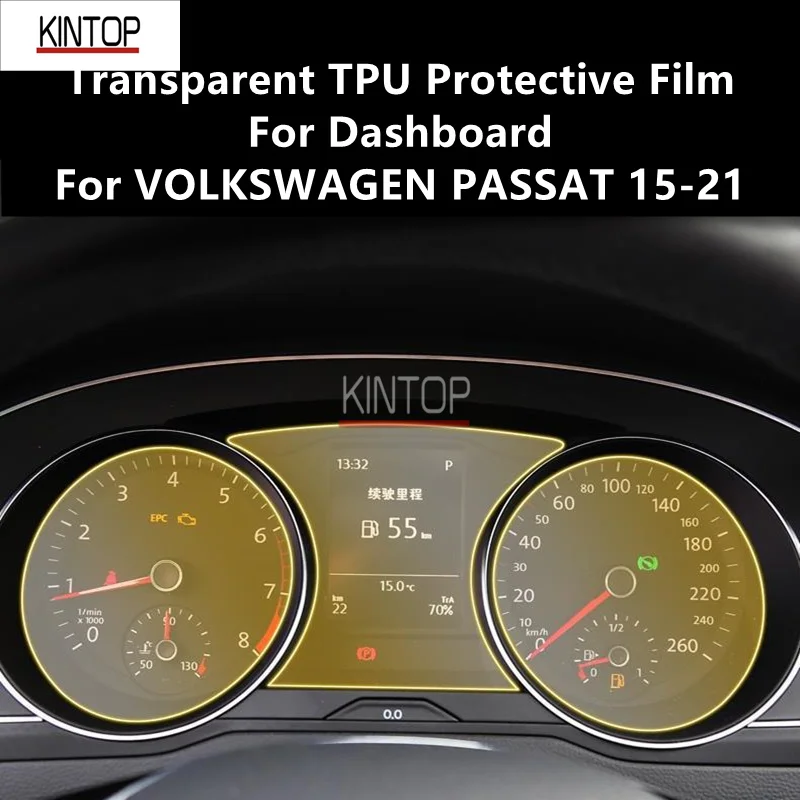 

For VOLKSWAGEN PASSAT 15-21 Dashboard Transparent TPU Protective Film Anti-scratch Repair Accessories Refit