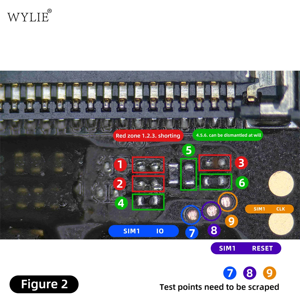 WYLIE NEW Dual Card to Dual Single Card Cable for iPhone 16 15 14 plus pro max  Esim to Dual SIM No Need Separate No Damage Flex