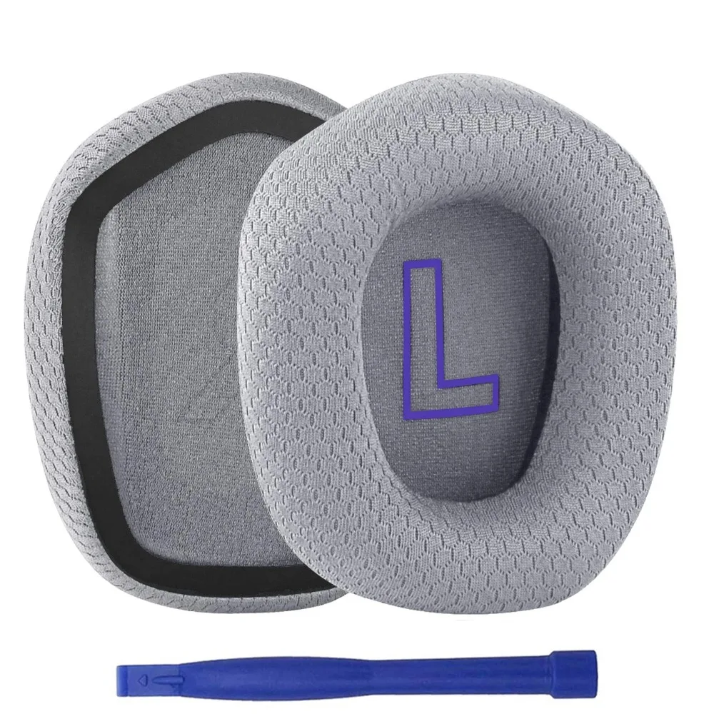 Almohadillas de repuesto de tela de malla para auriculares Logitech G733 G 733, 1 par