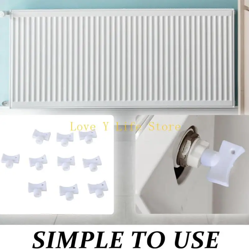 

L74C Набор из 10 прочных пластиковых ключей для прокачки радиаторов для облегчения вентиляции и снижения шума в жилых и