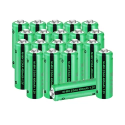 20PC PKCELL 1.2V  2/3AAA Ni-MH Rechargeable Battery Button top 400mAh  Solar Garden Landscape Batteries