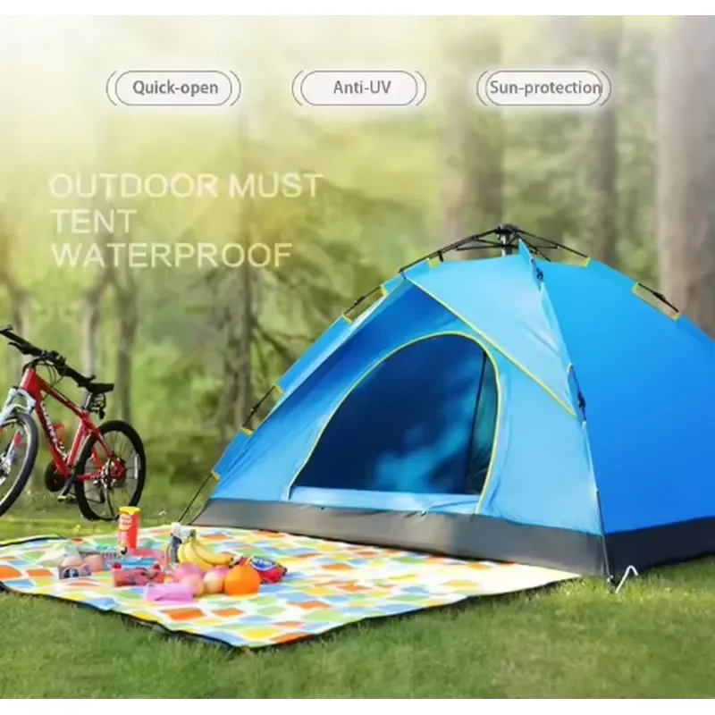 Ultralight Automatic Camping Tent for Outdoor Backpacking Hiking Travel Portable Waterproof Shelter for 1 2 Person Quick