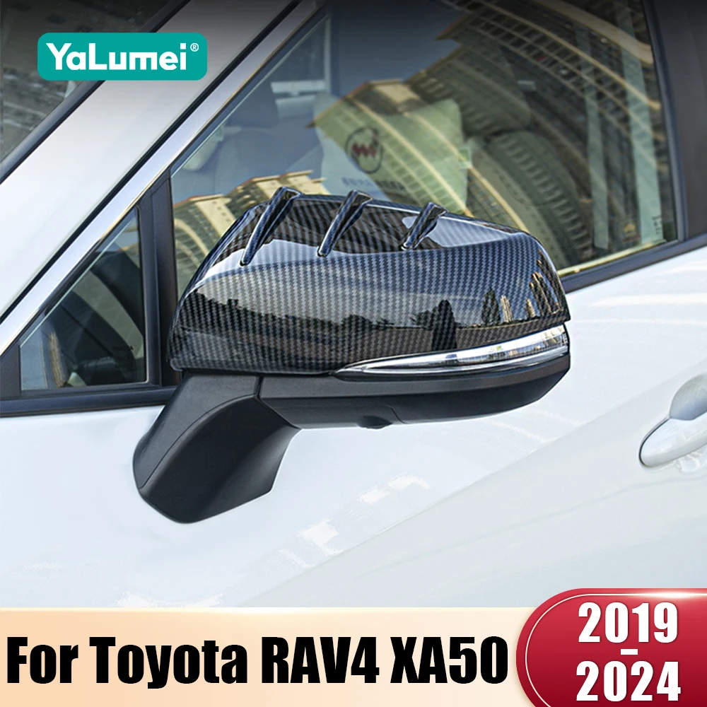 

For Toyota RAV4 XA50 2019 2020 2021 2022 2023 2024 RAV 4 XA 50 Hybrid ABS Car Rearview Mirror Side Molding Cover Shell