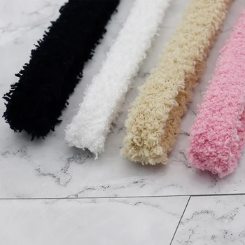 Cordones de zapatillas de deporte de felpa esponjosos para hombres y mujeres, zapatos planos de lona informales de alta calidad, cordones, cordones suaves y peludos de 15mm de ancho