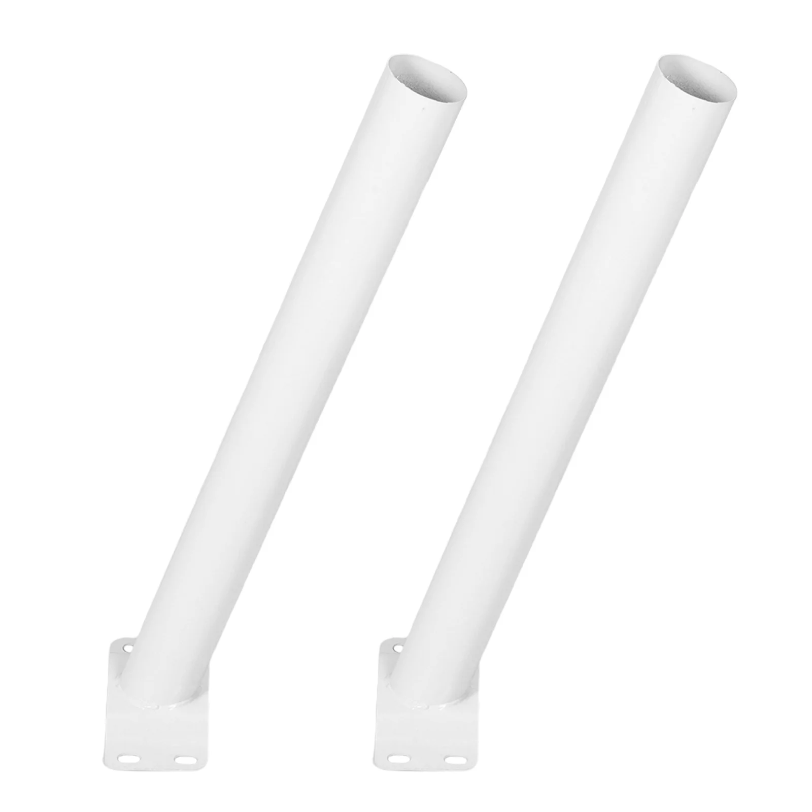 

2Pcs Solar Street Light Bracket Sturdy Mounting Arm Integrated Design for Outdoor Lamp Post Pole Extension 48cm Inner Diameter