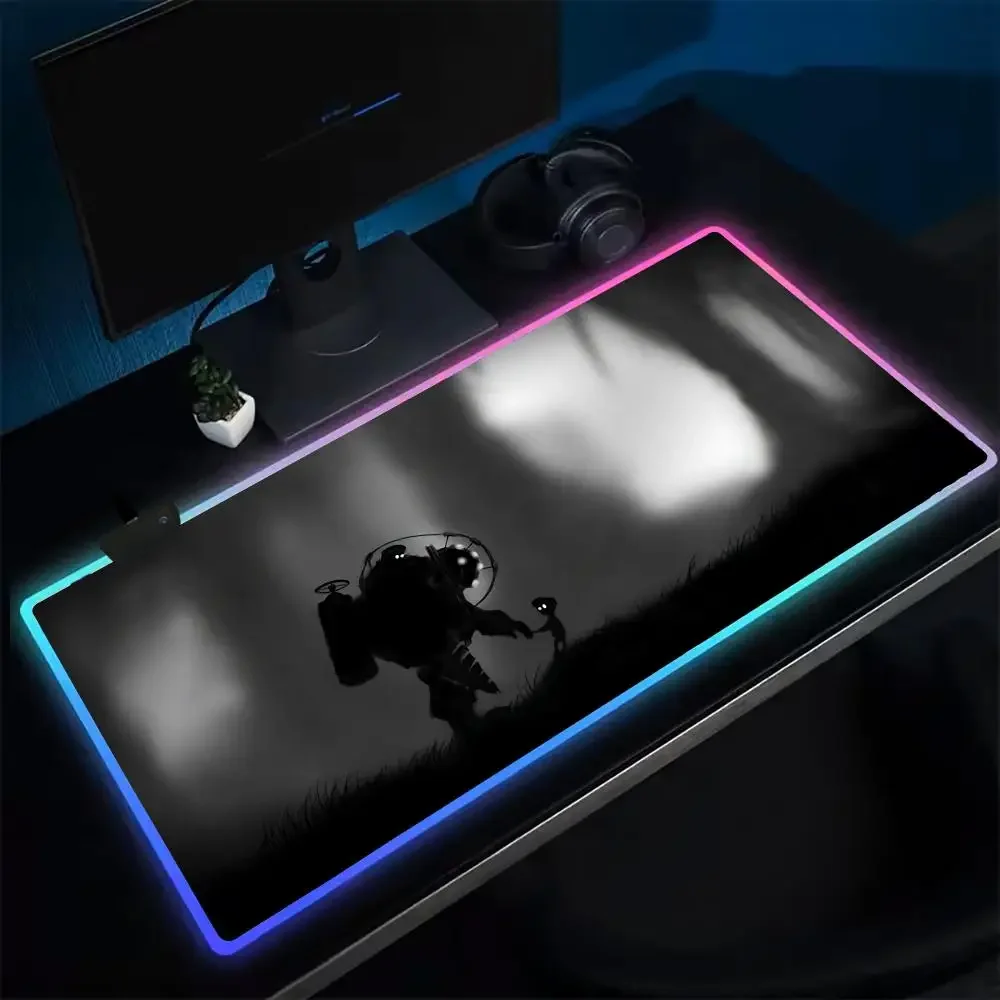 

Cool 13-Gamer B-Bioshocks Infinites Mouse Pad Anime Gaming Mouse Pad LED Table Pads Backlit Rubber Desktop XXL RGB Desk Mats