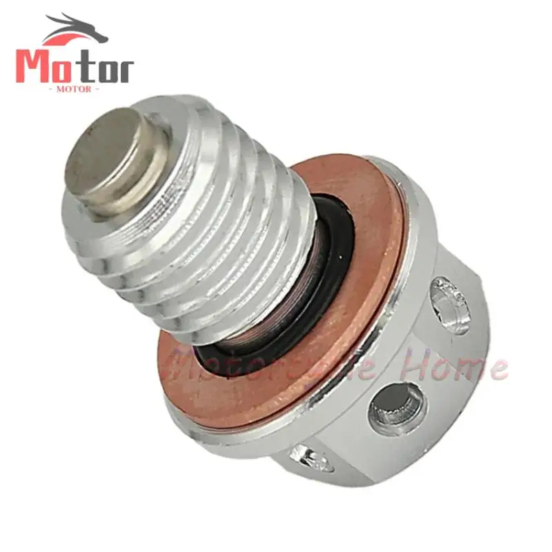 Suitable for Off-Road Motorcycle Oil Drain Plug Bolt M12x1.5 Magnetic Oil Drain Plug Bolt Oil Groove Screw