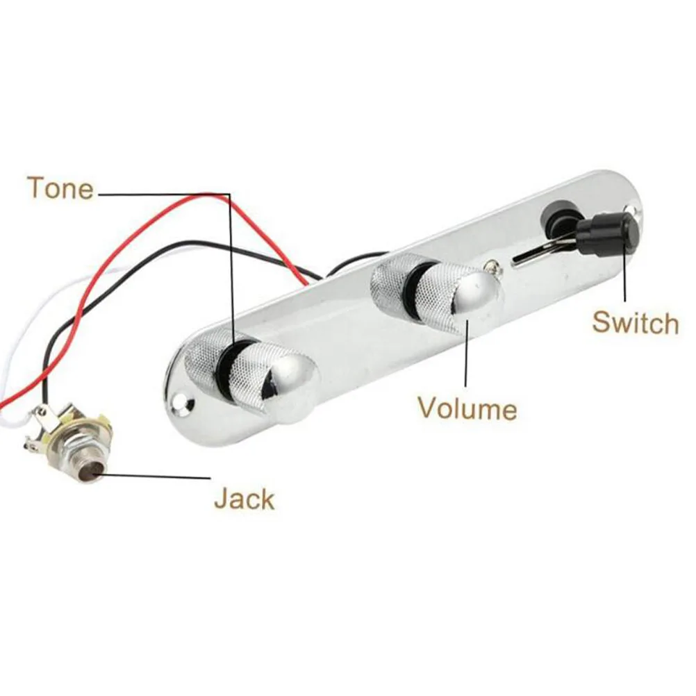 

TL Electric Guitar Circuit Board Metal Control Circuit Durable Control Circuit Wafer Circuit Protection Plate for Man Woman
