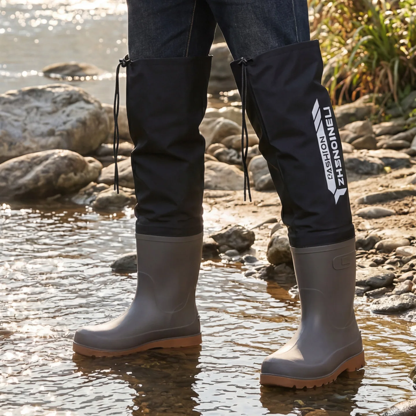 남성용 패션 방수 고무 낚시 부츠, 조절 가능한 드로스 - Hunting Boot Insole 리뷰 및 가격