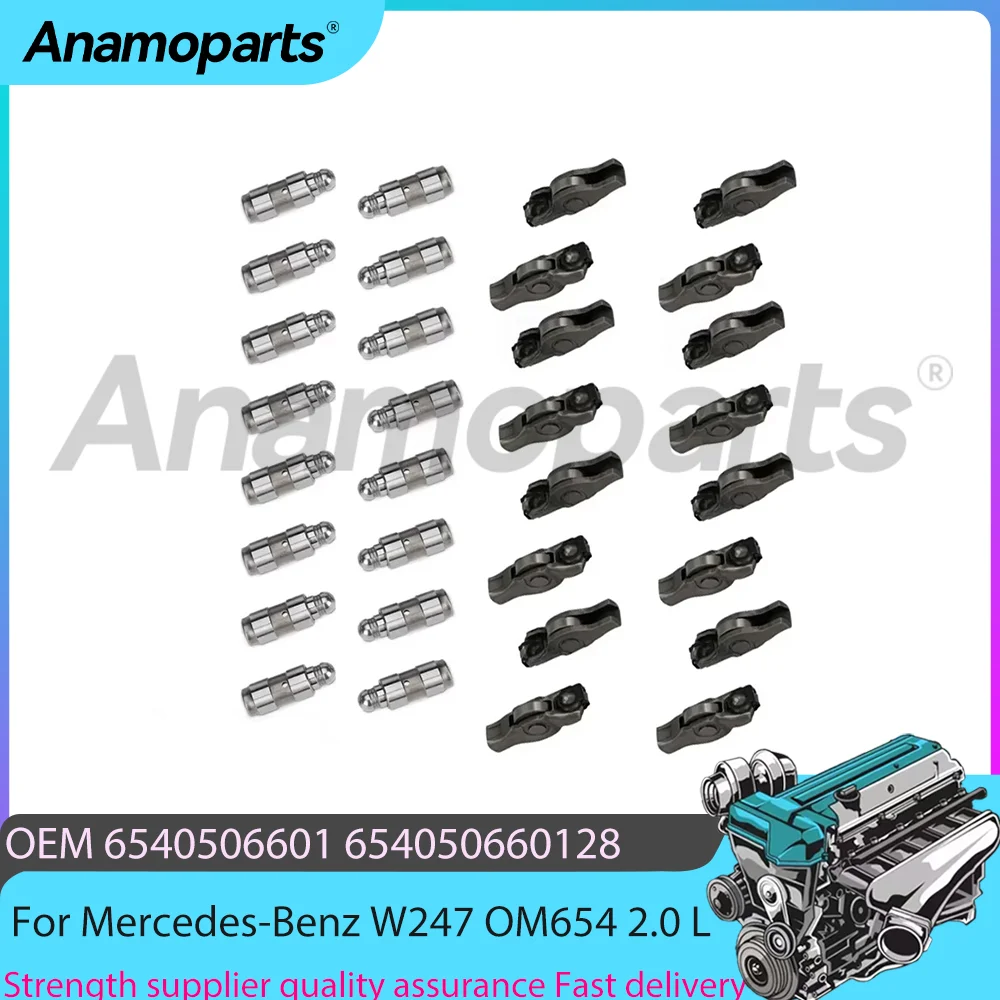 Motor 16x elevadores de válvula e balancim kit caber 2.0 l diesel para mercedes-benz w177 w247 w205 s206 a238 b907 om654 2.0 l 16-22