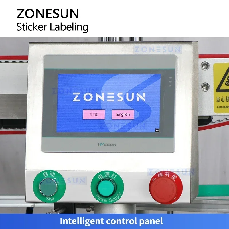 Zonesun ZS-TB900 Etikettenapplikator für quadratische Flaschen, Etikettiermaschine für quadratische Flaschen