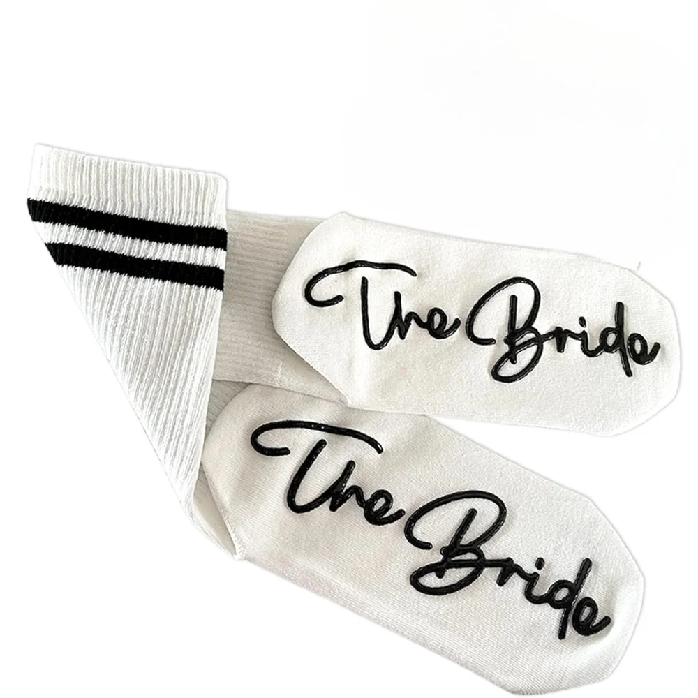 Brautsocken für Junggesellinnenabschied, Braut-Team, Geschenke für Brautjungfern, Hochzeitsgeschenke für Brautjungfern – Detail 1