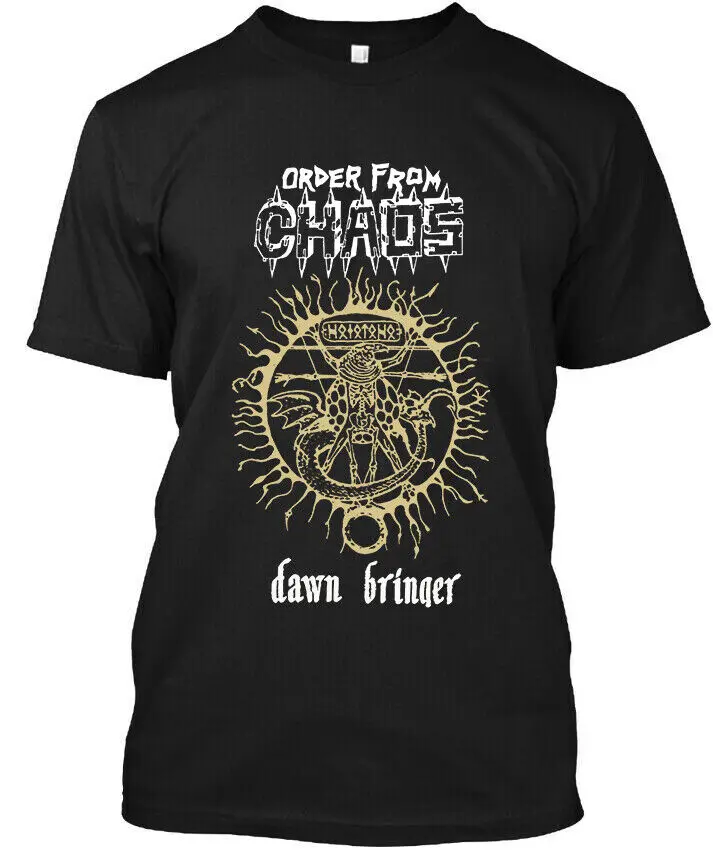 Order from Chaos Dawn Bringer American Black Music Retro Logo T-SHIRT S-4XL  High Quality 100%Cotton Short Sleeve