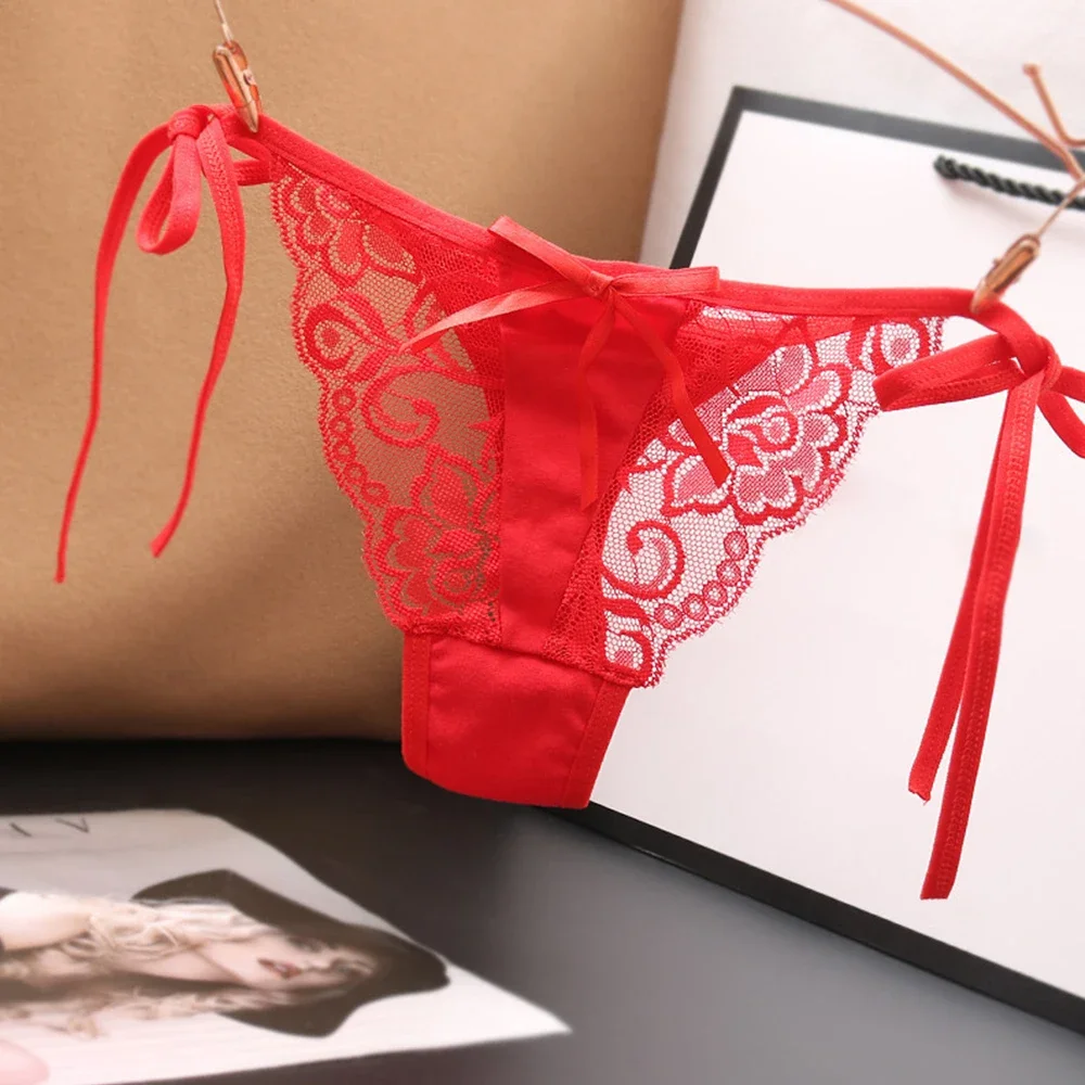 Underpants Panty Underpant Knickers Women's Sexy Lace G String Thongs Underwear Panties with Breathable Fabric
