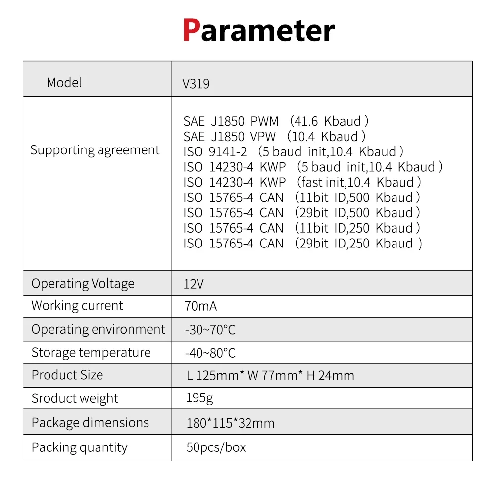 Professional Automotive OBD2 Scanner OBD Fault Code Reader Check Engine Fault Diagnostic Tool MS309 Pro for Car