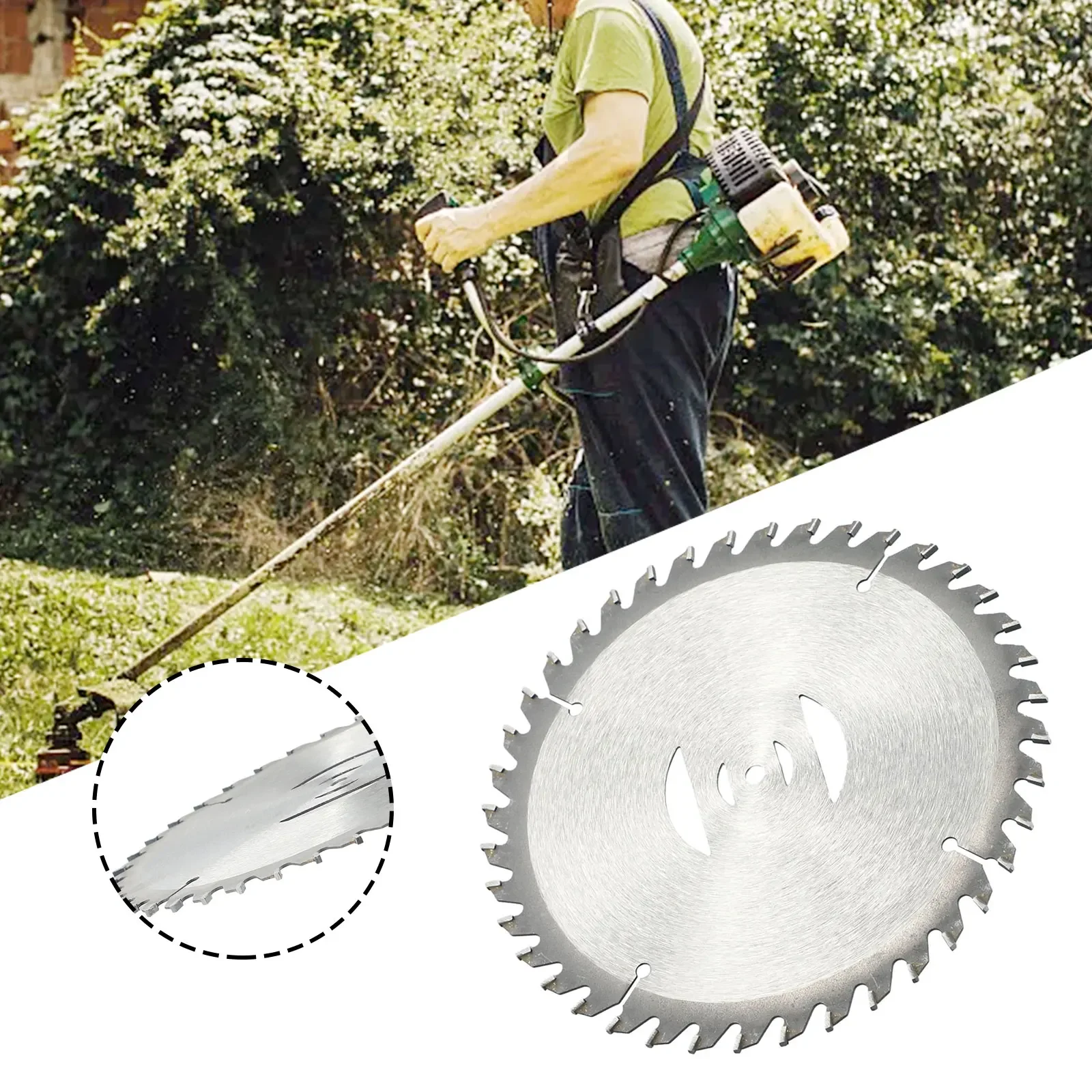 Accesorio para cortacésped de 150mm y 40 dientes, diámetro Mm, arbustos, hierbas forestales y arbustos, cortacésped, medición Manual
