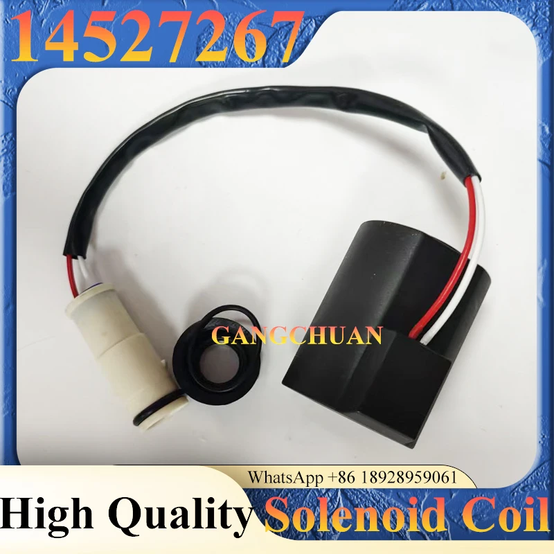อะไหล่รถขุด 14527267 โซลินอยด์คอยล์ 24V โซลินอยด์วาล์ว สำหรับ EC160B EC180B EC135B EC140B EC700B