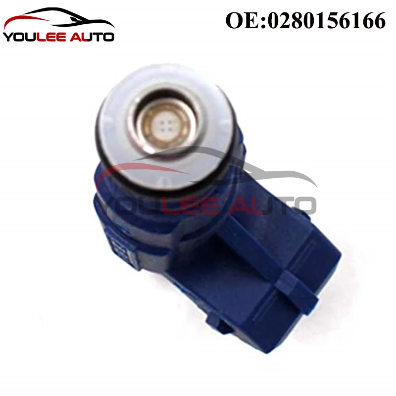 Bico injetores de combustível 0280156166, 4 unidades, para mitsubishi carisma colt v lancer vi mirage space star 1.3l para byd f3 zotye 5008
