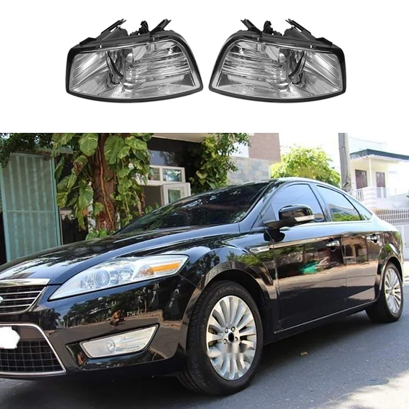 

2X Car Bumper Front Fog Lights Lamp Without Bulb For 2007-2010 Ford Mondeo MK4 1521705 1521876