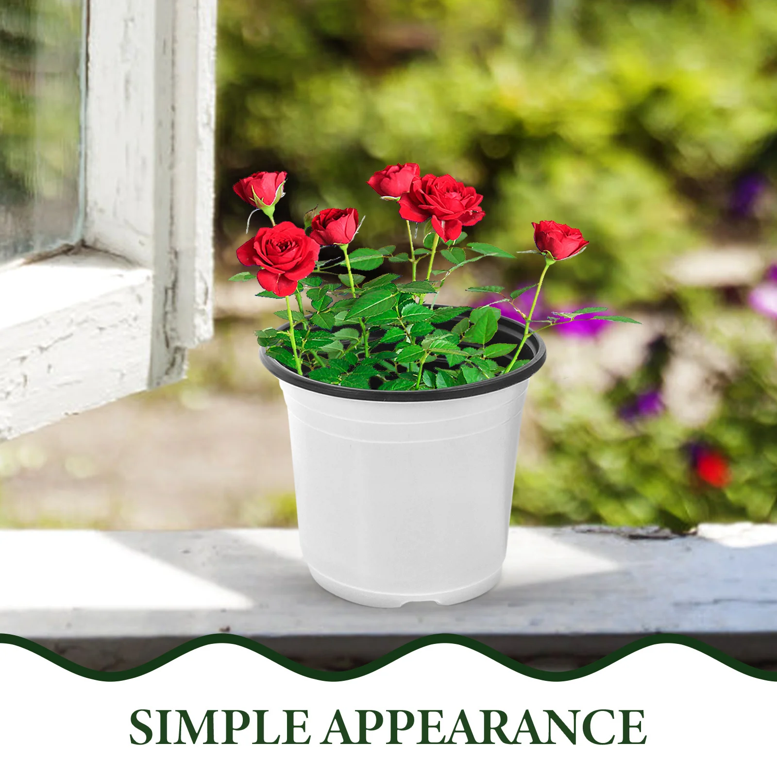 

30pcs Flower Pots Home Garden Planting Pots For Succulents Bonsai Nursery Plastic Planter With Drainage Hole Solid Color