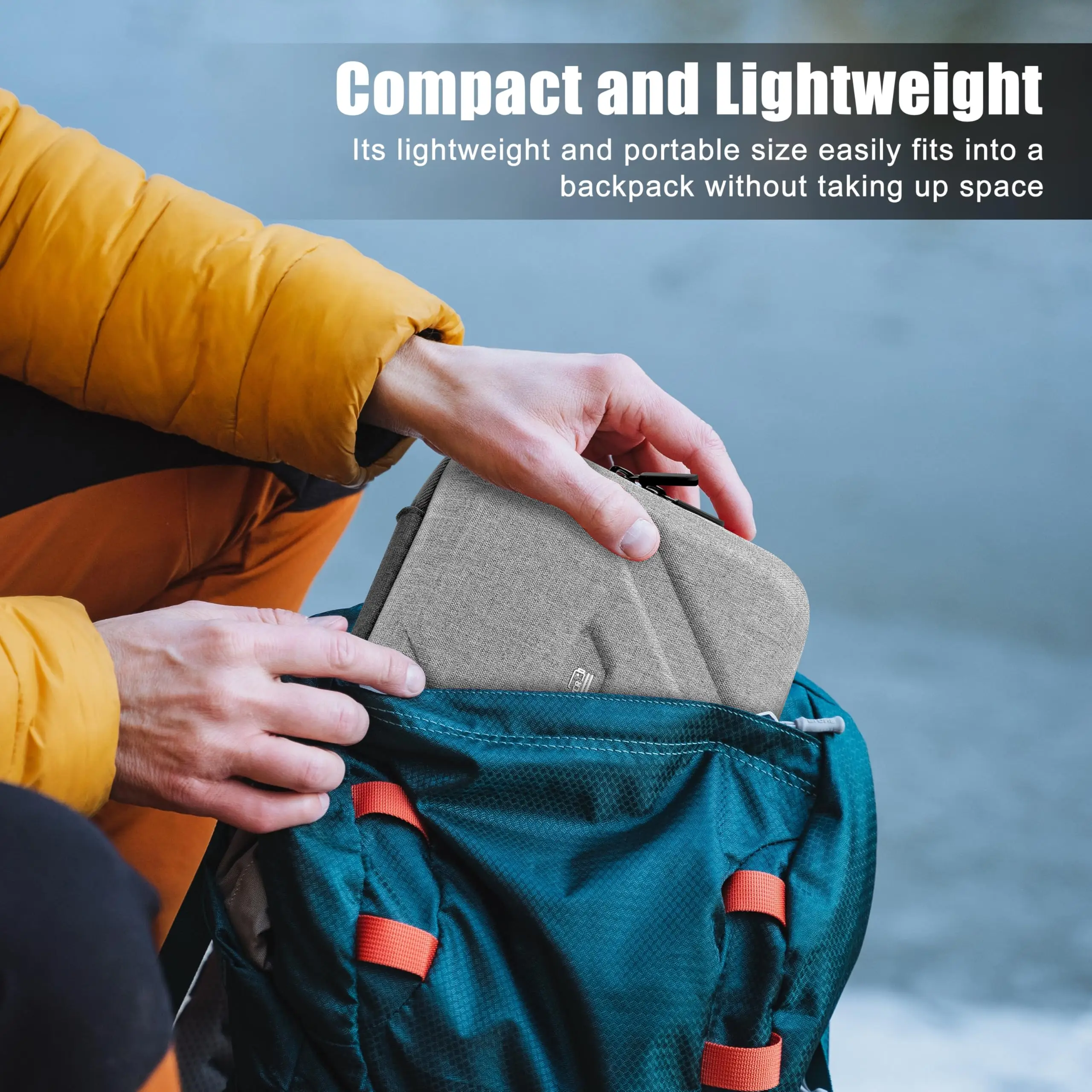Tragetasche für Insta360 GO Ultra, Nylon-Material, Reisetasche, Schutzhülle, Organizer für Insta 360 GO Ultra-Zubehör – Detail 8