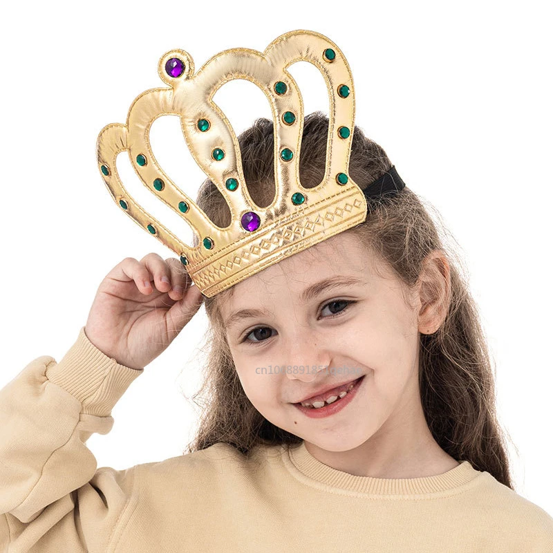 Birthday Crown Hats Girl Queen Hat Boys King Kids Adult Party Hats Party Decorations Crown Supplies Children Party Headband