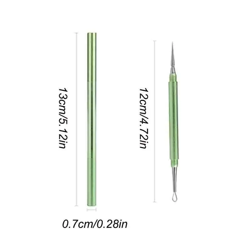 1 pz comedone comedone acne brufolo estrattore di imperfezioni rimozione aghi in acciaio inossidabile rimuovere strumenti cura della pelle del viso detergente per pori