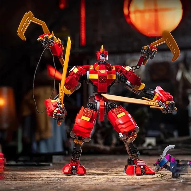 MOC Sets Creative Ninja Mecha Series Building Blocks Climbers Mecha robot Model children's DIY collection holiday gifts 71812