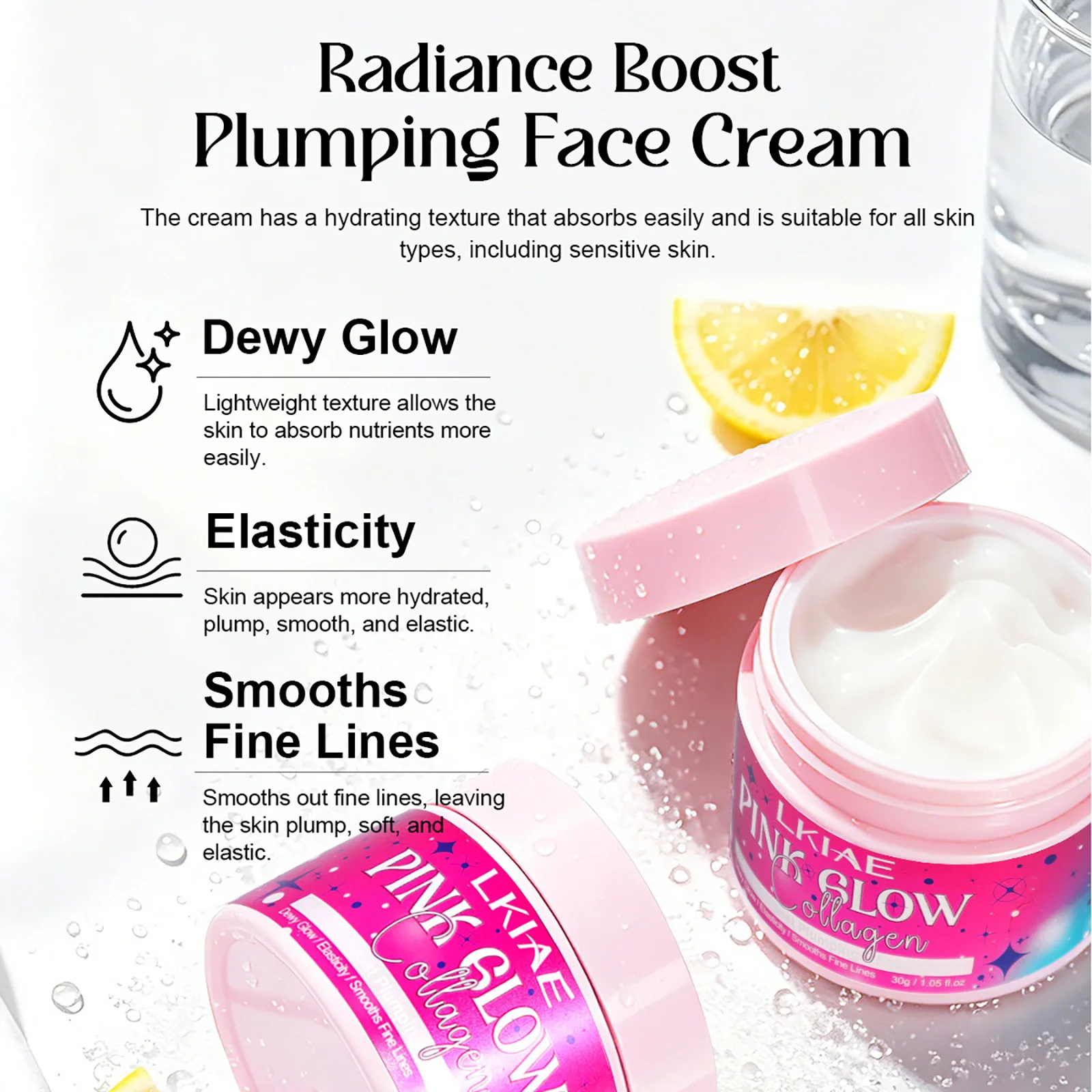 LKIAE Pink Glow Skin Care Set - Skincare Glow Glowing 评论和价格