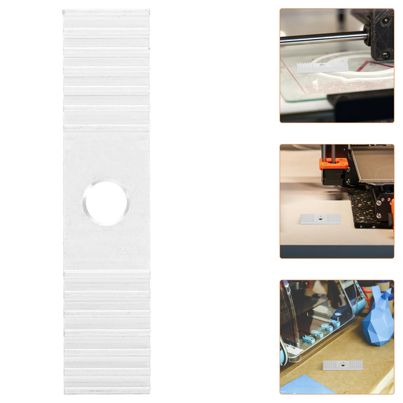 

Gt2 Timing Belt Clamping Device Aluminum Gear Clamp Mount Block 9x40mm for 3D Printers Timing Belt Fixing Piece